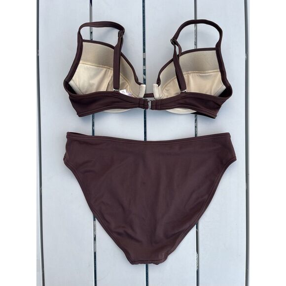 Victorias Secret Vintage Bikini - Size 36C Bottoms Medium - Brown - Picture 7 of 14
